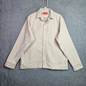 IJJI Canvas Natural Cotton Jacket Shirt Coat Size XL Made in California